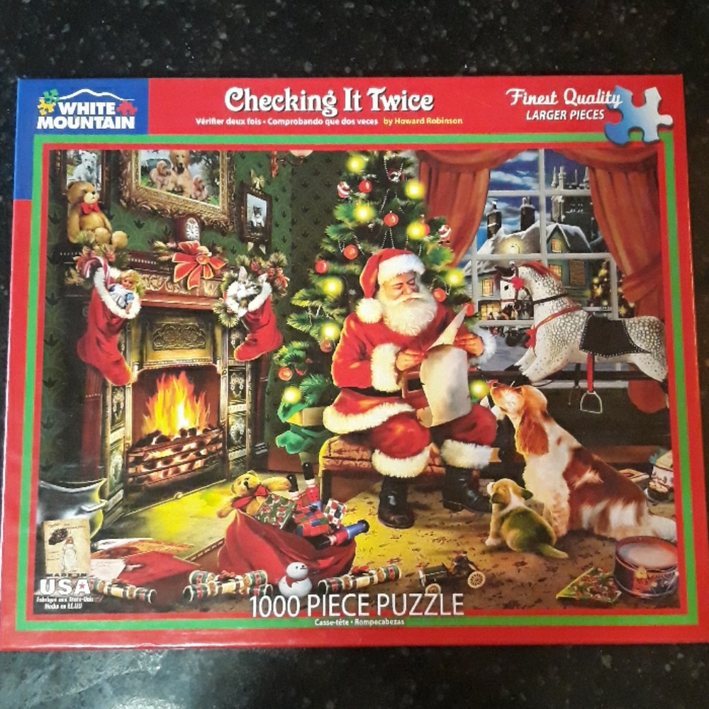 Santa Claus Naughty Nice List Jigsaw Puzzle 1000